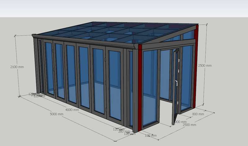 Lasihuone esimerkki 1